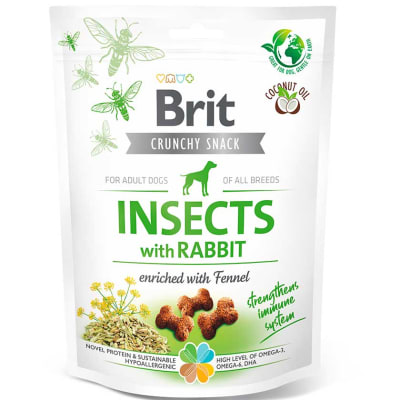 Brit Snack Insectos Crujientes con Conejo 200 gr