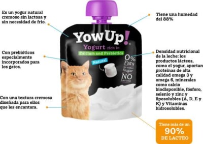 Yow Up Yogurt natural gato 85 gr