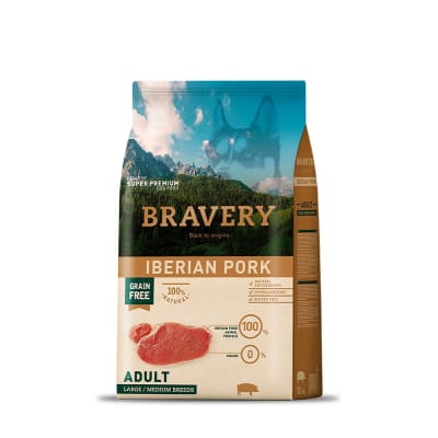BRAVERY CERDO IBERICO LARGE/MEDIUM ADULTO1