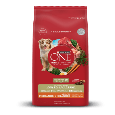 Purina ONE DOG ADULT MED/GRAND CARNE