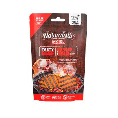 NATURALISTIC BEEF BURGUER WITH BBQ