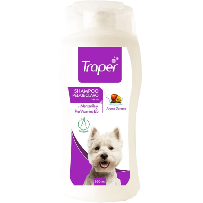 TRAPER SHAMPOO PELAJE CLARO PERRO1