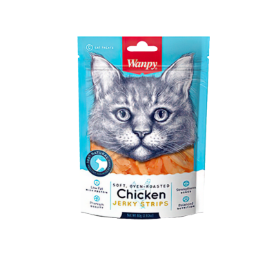 WANPY CHICKEN JERKY STRIPER FOR CAT