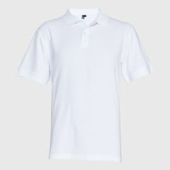 Polera Pique 80/20 MC Hombre color blanco
