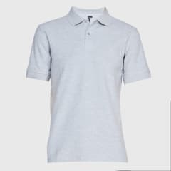Polera Pique 80/20 MC Hombre color gris