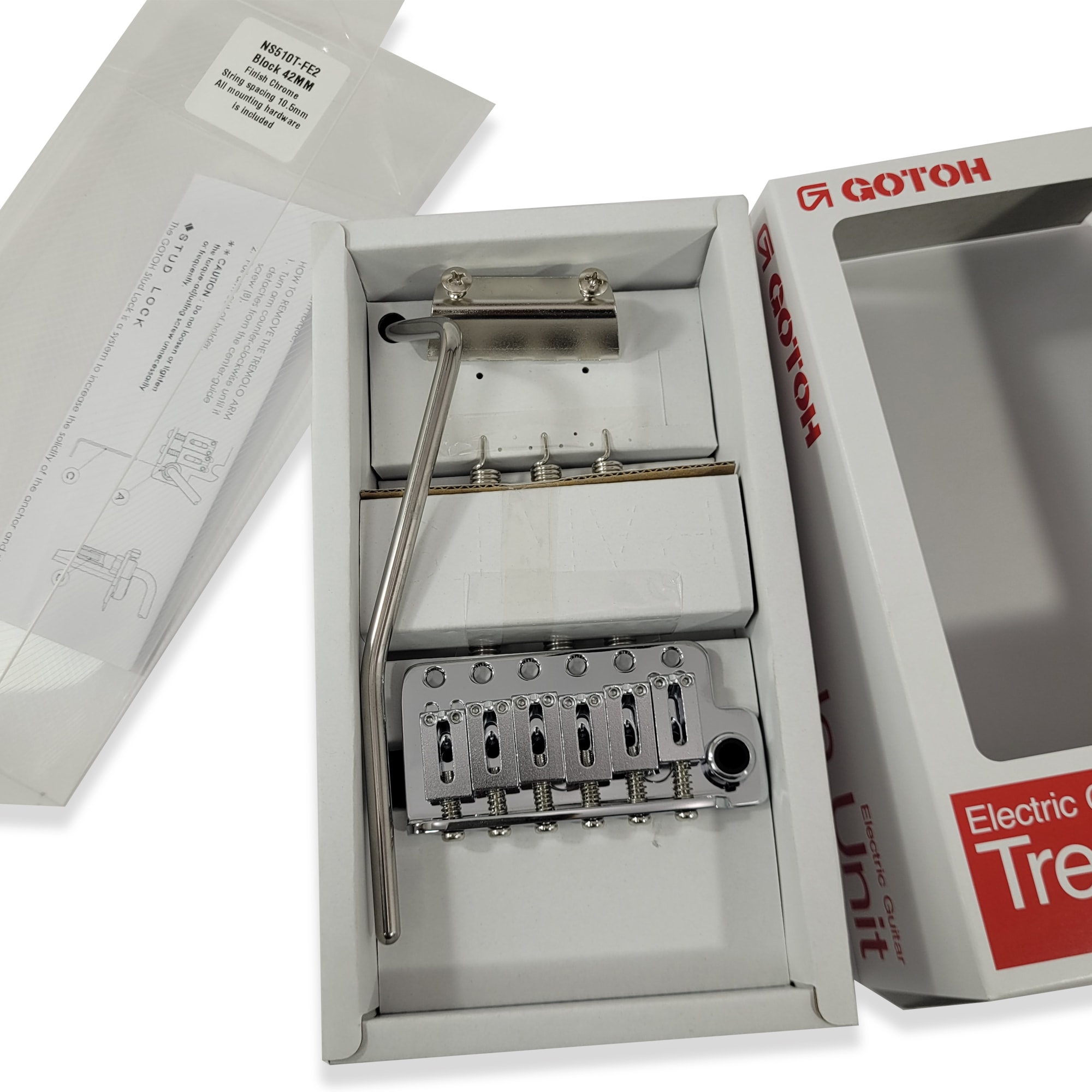 Tremolo Vintage Gotoh NS510T-FE2 Chrome de 52 mm | LB Luthier