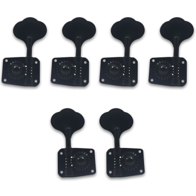 Clavijero Gotoh 4R+2L Black GB10 para Bajo Electrico