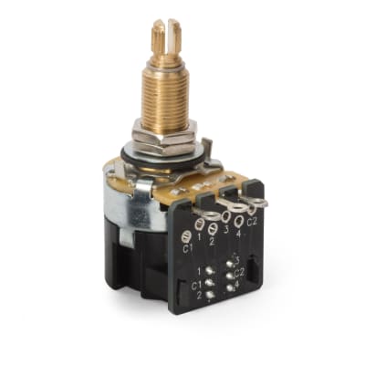 Potenciometro Pushpull Stewmac CTS #450S 3912 EEUU DPDT de 500K. Vastago Largo Item # 02291