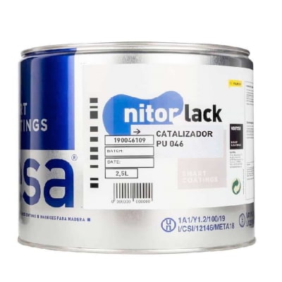 Poliuretano Lacquer Gloss Nitorpol de Nitorlack. Brillo. 5 litros + 1 catalizador 046 de 2,5 Litros