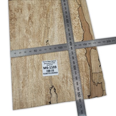 Top Unico MS-1103 de Spalted Maple para Bajos y Guitarras Electricas Calidad Especial