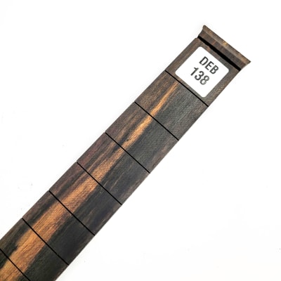 Diapasón Ranurado DEB-138 de Ébano Africano Especial para Guitarra Tipo Fender Escala 25.5