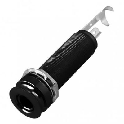 Jack Tubular 6.35mm Alpha Strap Pin Incluido Black 1