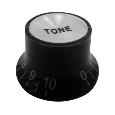 Perilla Plastica. Black. Tipo Les Paul para Tono