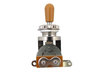 Switch 3-Way Corto para Les Paul. Mod: DM-20S. Perilla Amber1