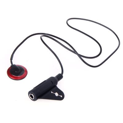 Piezo Eléctrico de 1 Micrófono de contacto con Cover Rojo1