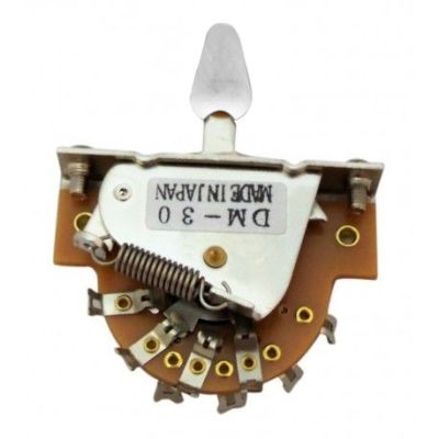 Switch 3-Way Abierto para Telecaster. Mod: DM-30 WHT. Perilla White1
