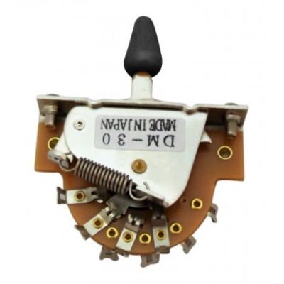 Switch 3-Way Abierto para Telecaster. DM-30 BLK. Perilla Black1