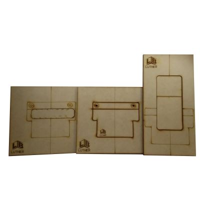 Plantilla de Ruteo para Floyd Rose 7 Cuerdas  en MDF1