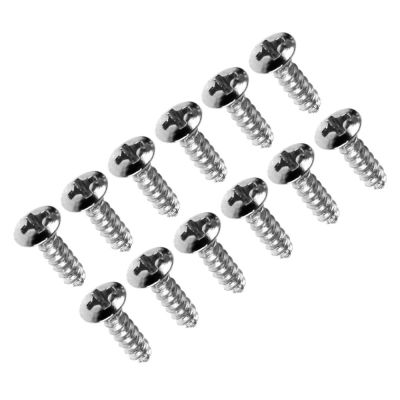 Set de Tornillos para Pickguard. Chrome. Mod: TS-01