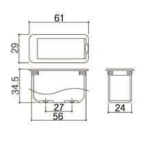 Battery Box. Mod: BB-02 (1 Bat)