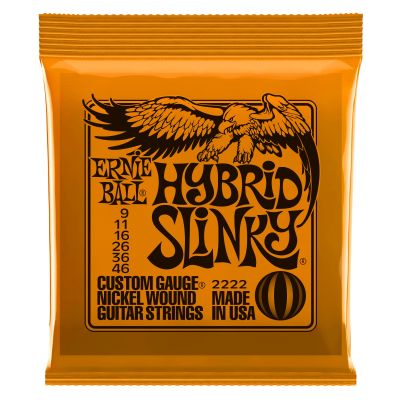 Cuerdas Guitarra Electrica 009-046. Wound Hybrid Slinky2