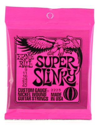 Cuerdas Mod: 2223 para Guitarra Electrica. 6-String. Super Slinky .009 - .0424