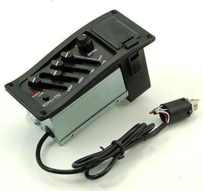 Equalizador Activo+ Micrófono/piezo incluido  4 Band  Mod: EQ-7545R4