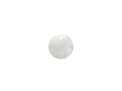 Circulo de 12.5mm de  Madre Perla
