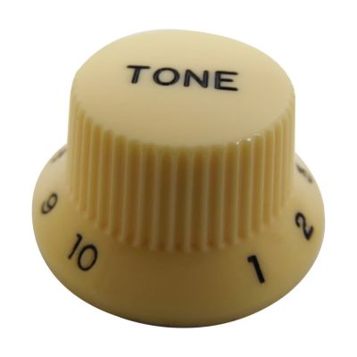 Perilla Plastica para Tono. Beige.  Stratocaster y Telecaster. Mod: KI-240T 