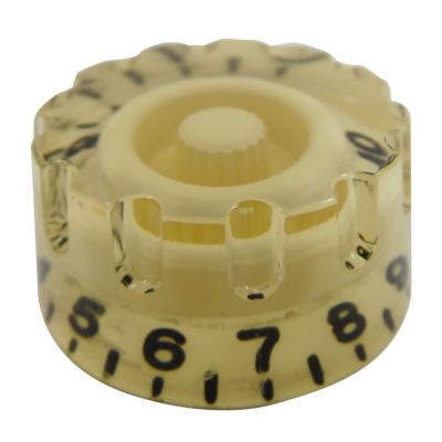 Perilla Plastica Ranurada. Beige. SG, Gibson, Les Paul. Mod: KB-1001