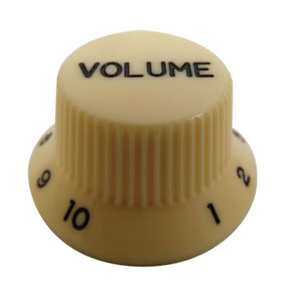 Perilla Plastica para Volumen. Beige. Stratocaster y Telecaster. Mod: KI-240V1