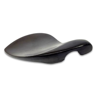 Mentonera de Ebano Lateral con Soporte central para Violín