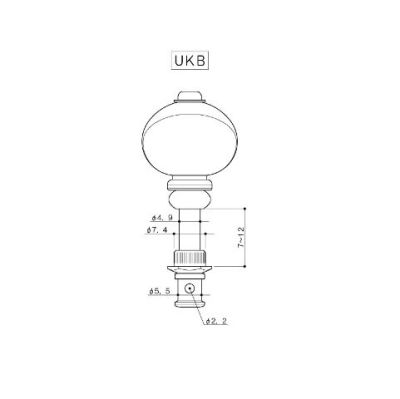 Clavijero para Ukelele. Mod: UKB. Color: Nickel
