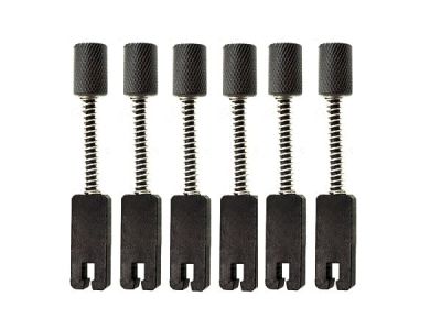 Headless Guitar Bridge String Saddles. Color Black (6 Pcs) 