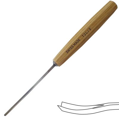 Gubia No 12L Partidor en 60º de 2 mm de ancho para hacer Cuchara o Cuenco1