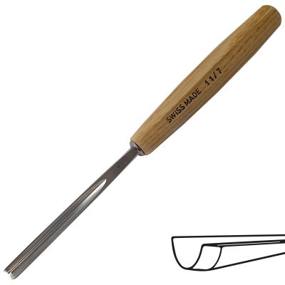 Gubia No 11 en U de 7 mm de ancho1