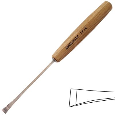 Gubia Cola de Pescado Perfil 1F de 8 mm de ancho1