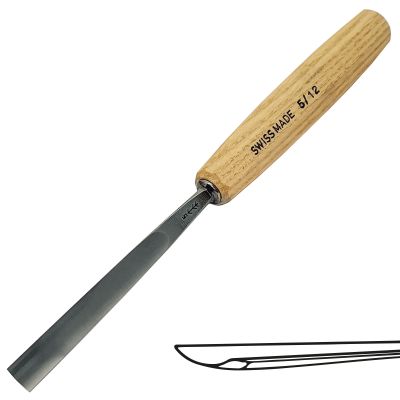 Gubia Pfeil Semi Plana Perfil 5 de 12 mm de ancho1