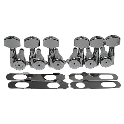 Clavijero 3L+3R con Locking. Mod 6K2EL0C. Boton: 07. Color Chrome