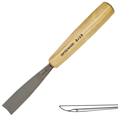 Gubia No 5 Semi Plana de 25 mm de ancho1