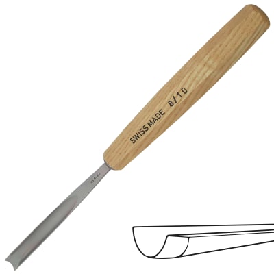 Gubia No 8 Semi Curva de 10 mm de ancho1