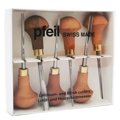 Set de Micro Gubias Pfeil LSC para Linograbado y Tallado en Madera1