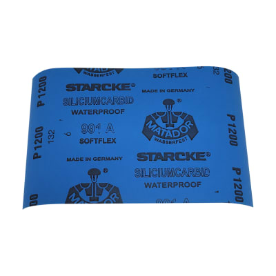 Lija al Agua. Grano 1200 de 140 x 230 mm2