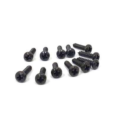Tornillos para Clavijero. Black. 12 pcs