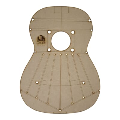 Set de Molde y Plantilla para armado de Guitarra Clásica Hauser 1937