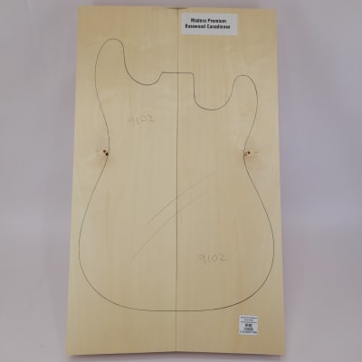 Madera Premium Basswood Canadiense para Cuerpo de Guitarras y Bajos Eléctricos # 91021