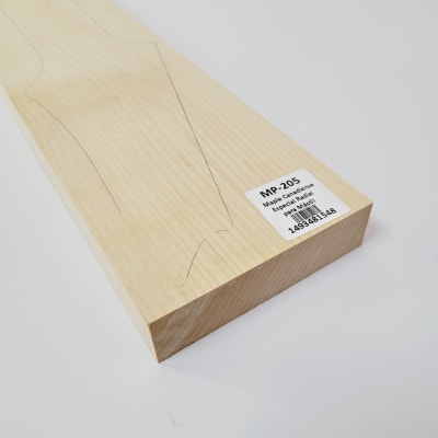 Pieza Unica MP-205 de Curly Maple Rizado Especial para Mastil de Guitarra1