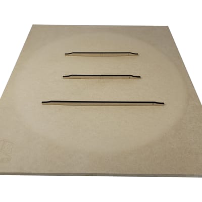 Plato Radiado para Lijado de Bombatura y Pegado de Barraje en Guitarras Acústicas o Archtop