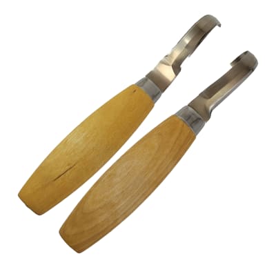 Set de 2 Cuchillos de Gancho Tipo Cuchara Morakniv para Tallado en Madera 163 y 1641