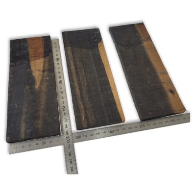 Set de 3 Piezas EB-1001 de Ebano Negro para Artesania y Otros Usos